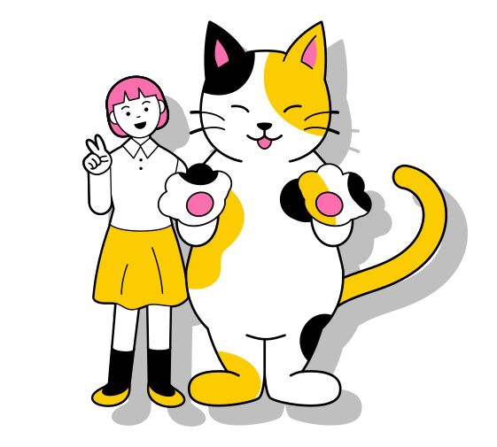 キャラクターグリーティングのイメージ